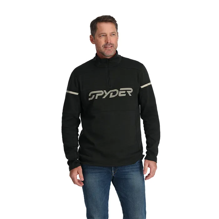 Fleece Mens Spyder Speed Fleece Half Zip 8211 Black