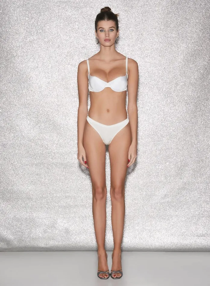 Fleur Du Mal Bridal Women Seamless Luxe Balconette Bra Ivory Fleur Du Mal Bridal Women Seamless Luxe Balconette Bra Ivory