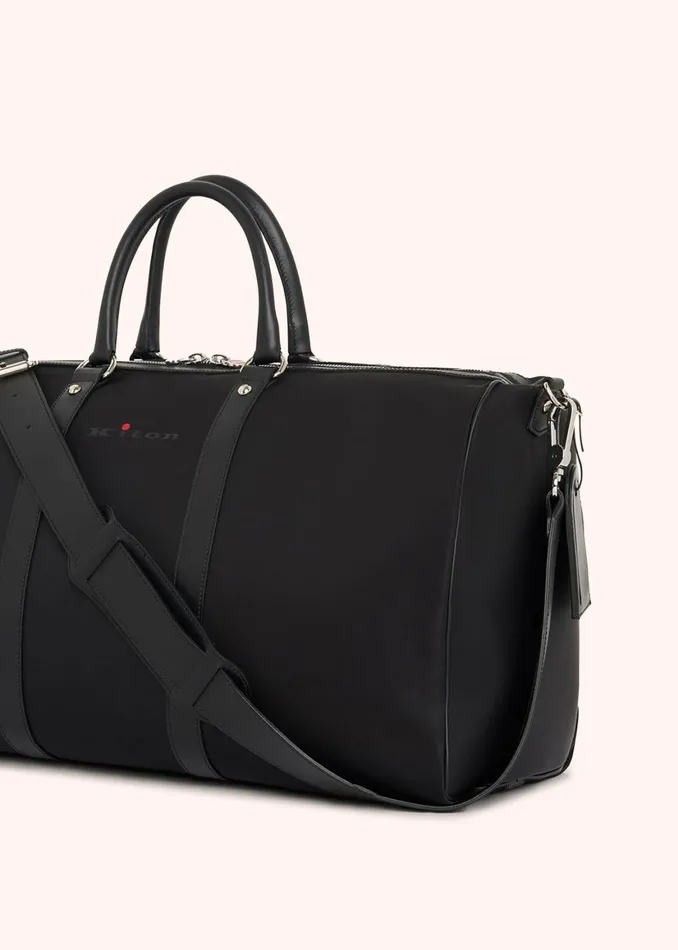 GYM BAG WITH LEATHER INSERTS Men Kiton Bags And Wallets
