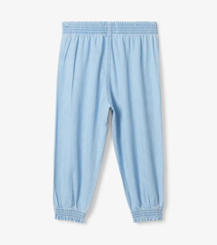 Hatley Baby and Toddler Girls Denim Baggy Pants Baby and Toddler Bottoms
