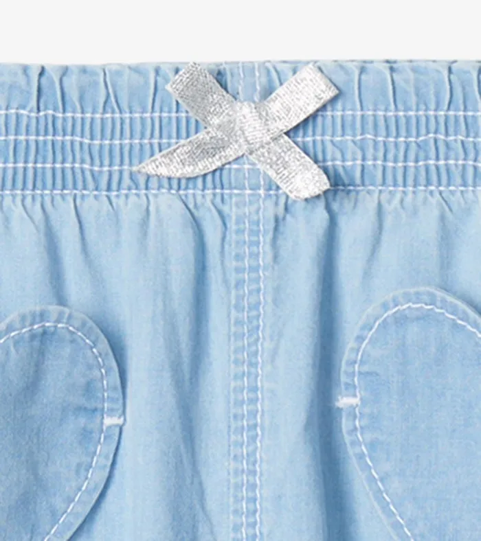 Hatley Baby and Toddler Girls Denim Baggy Pants Baby and Toddler Bottoms