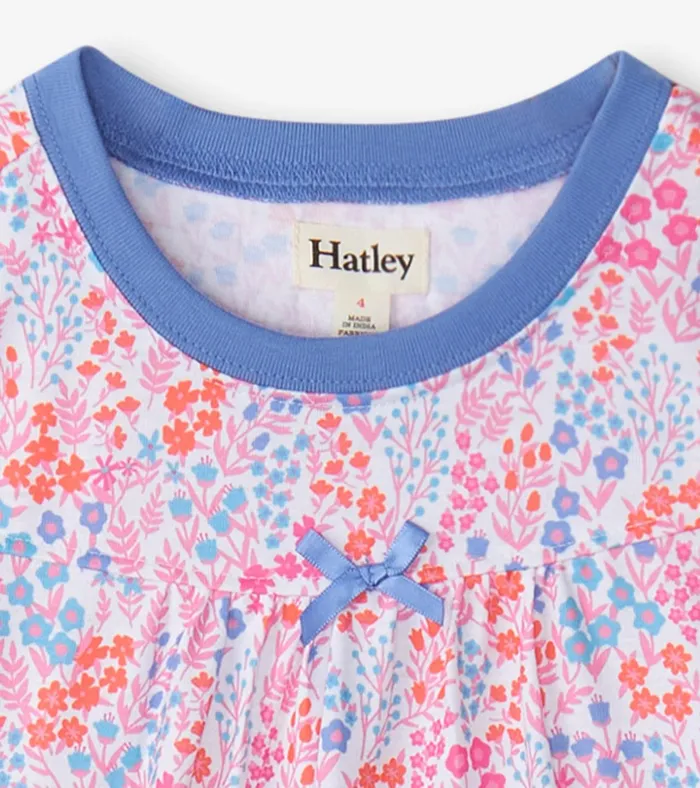 Hatley Girls Ditsy Floral Short Sleeve Nightgown Girls Sleepwear