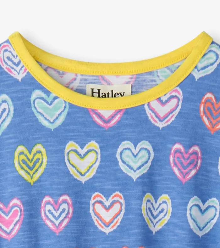 Hatley Girls Shibori Hearts Relaxed Dress Girls Dresses