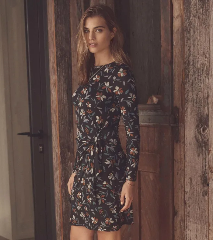 Hatley Wrap Dress 8211 Deconstructed Floral Women Dresses