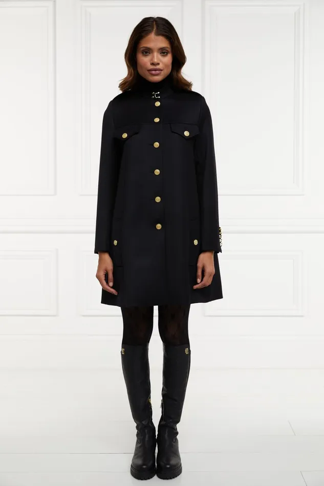 Holland Cooper Capes Women Highbury Cape Coat Black Twill Holland Cooper Capes Women Highbury Cape Coat Black Twill