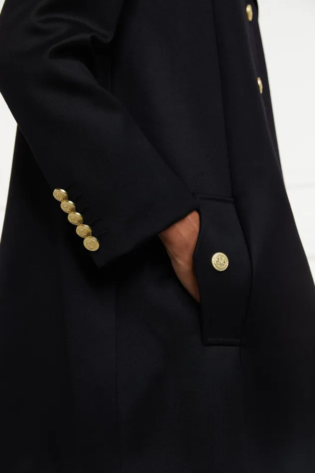 Holland Cooper Capes Women Highbury Cape Coat Black Twill Holland Cooper Capes Women Highbury Cape Coat Black Twill