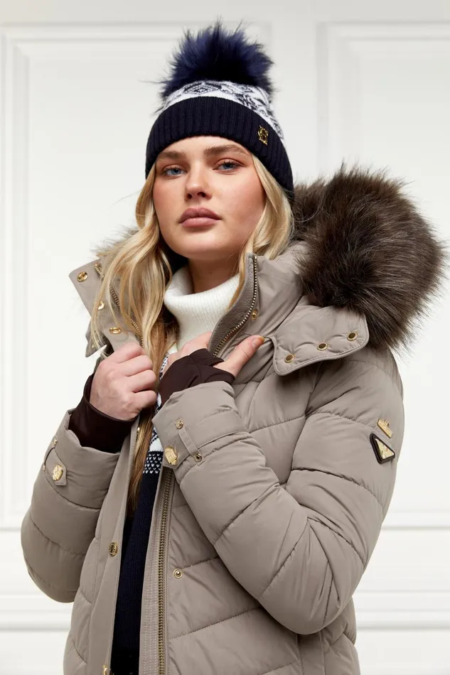 Holland Cooper Headwear Women Beatrice Bobble Hat Ink Navy Holland Cooper Headwear Women Beatrice Bobble Hat Ink Navy