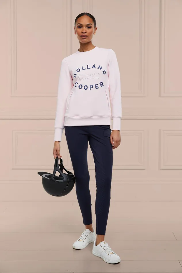 Holland Cooper Hoodies and Sweatshirts Women Crystal Crew Neck Sweat Blush Holland Cooper Hoodies and Sweatshirts Women Crystal Crew Neck Sweat Blush