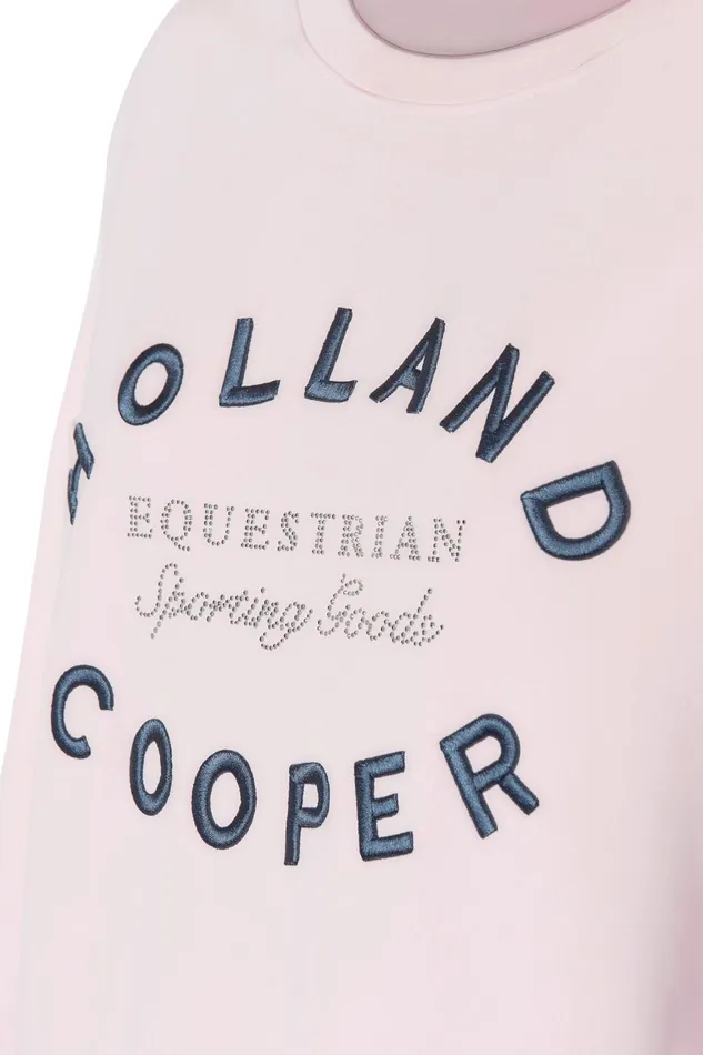 Holland Cooper Hoodies and Sweatshirts Women Crystal Crew Neck Sweat Blush Holland Cooper Hoodies and Sweatshirts Women Crystal Crew Neck Sweat Blush