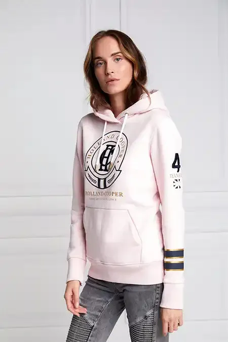 Holland Cooper Hoodies Women HC Heritage Hoodie Blush Marl