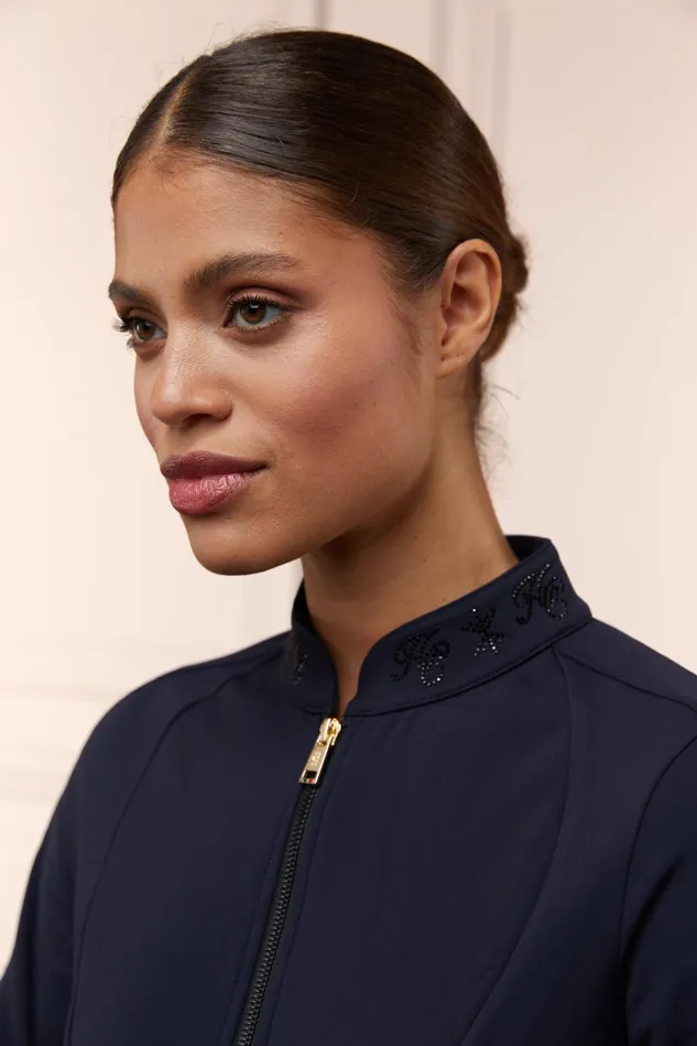 Holland Cooper Jackets Women Crystal Zip Jacket Ink Navy Holland Cooper Jackets Women Crystal Zip Jacket Ink Navy