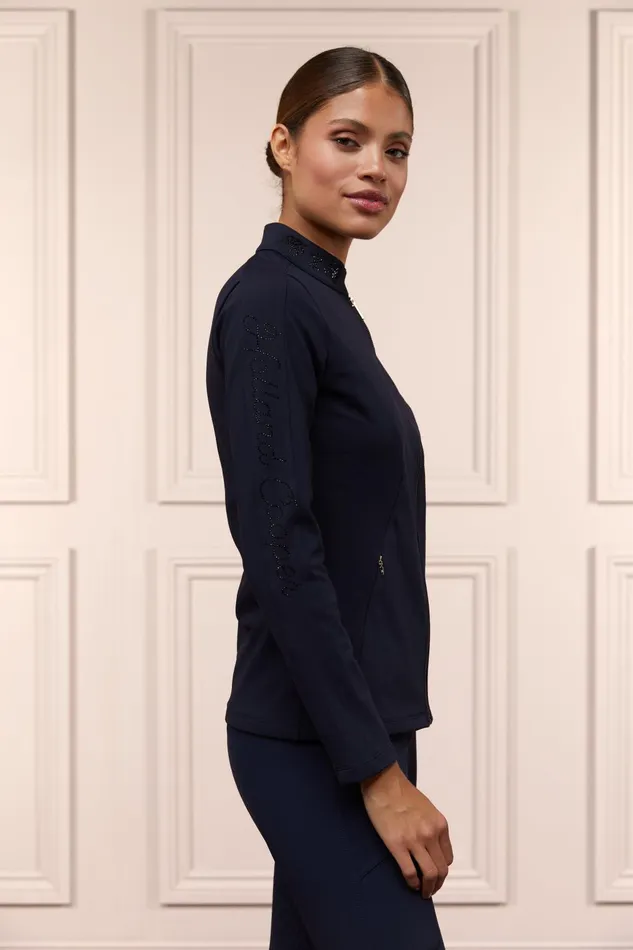 Holland Cooper Jackets Women Crystal Zip Jacket Ink Navy Holland Cooper Jackets Women Crystal Zip Jacket Ink Navy