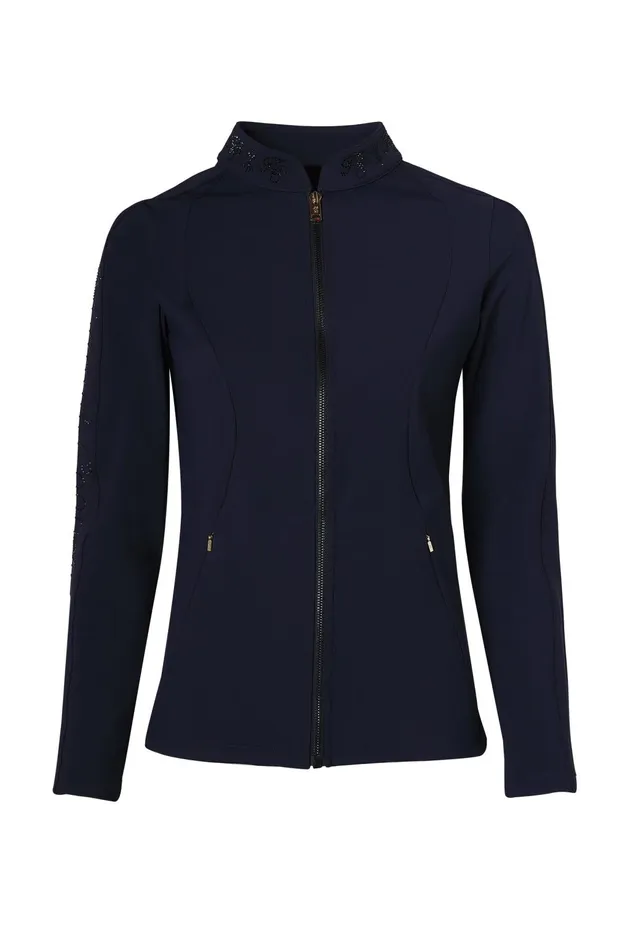 Holland Cooper Jackets Women Crystal Zip Jacket Ink Navy Holland Cooper Jackets Women Crystal Zip Jacket Ink Navy