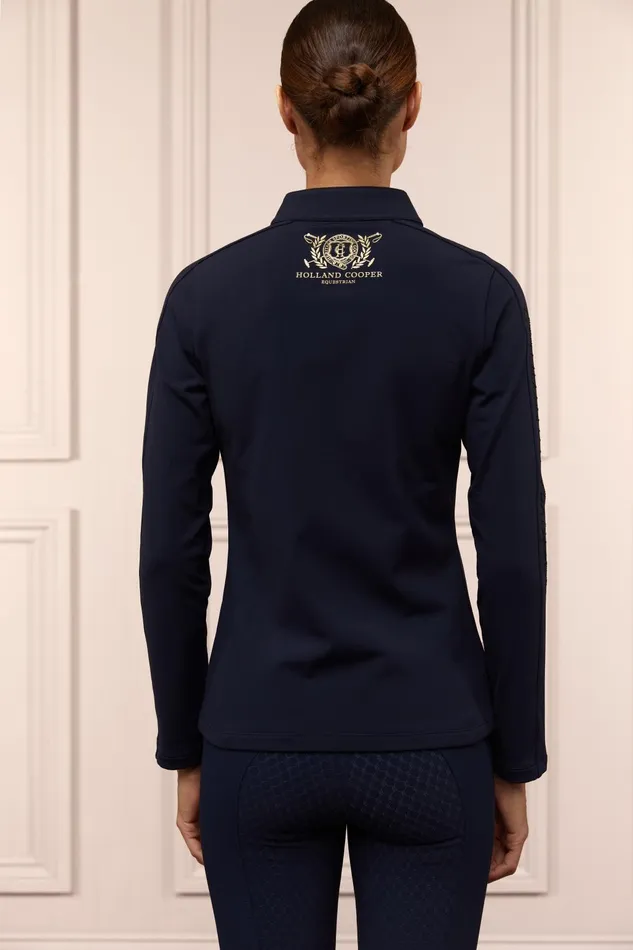 Holland Cooper Jackets Women Crystal Zip Jacket Ink Navy Holland Cooper Jackets Women Crystal Zip Jacket Ink Navy