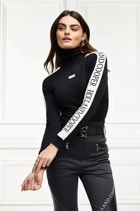 Holland Cooper Knitwear And Thermals Women Thermal Ski Knit Black Holland Cooper Knitwear And Thermals Women Thermal Ski Knit Black