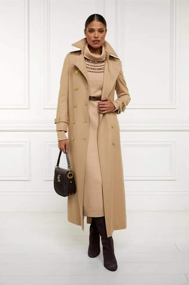Holland Cooper Knitwear Women Jennifer Midi Knit Dress Camel Holland Cooper Knitwear Women Jennifer Midi Knit Dress Camel