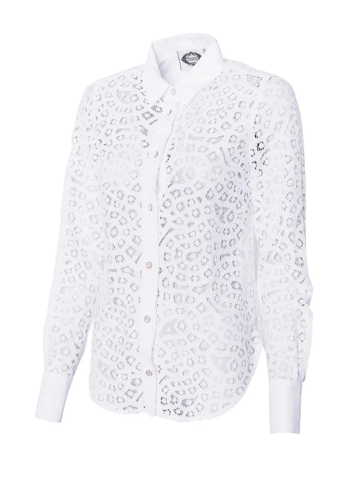 Holland Cooper Shirts and Blouses Women Classic Lace Shirt Holland Cooper Shirts and Blouses Women Classic Lace Shirt