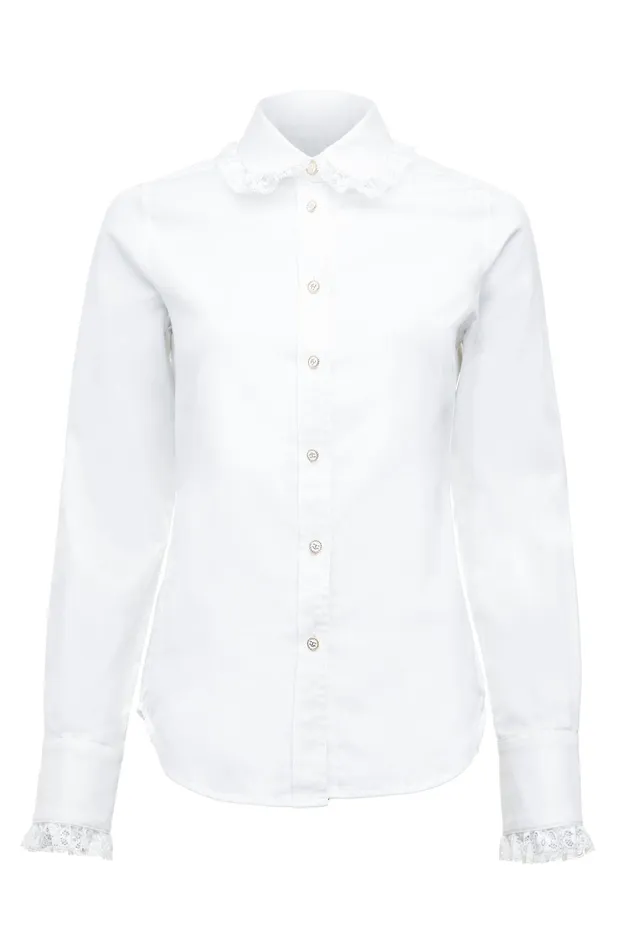 Holland Cooper Shirts and Blouses Women Rose Shirt White Holland Cooper Shirts and Blouses Women Rose Shirt White