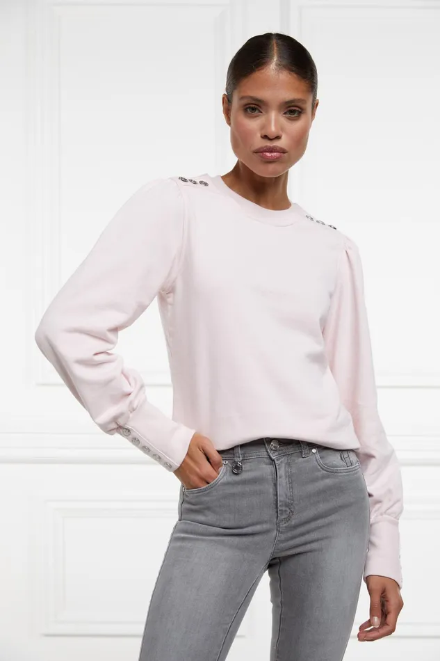 Holland Cooper Sweatshirts Women Kelso Crew Palest Pink Holland Cooper Sweatshirts Women Kelso Crew Palest Pink