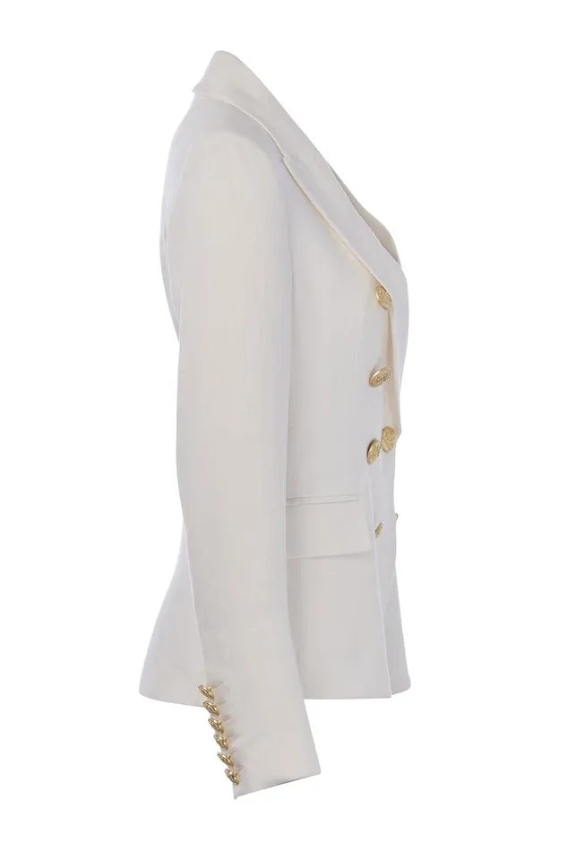 Holland Cooper Tailoring Women Knightsbridge Blazer Oyster Linen