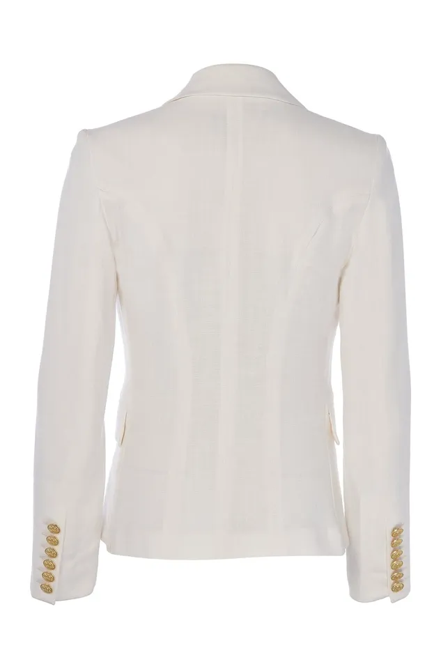 Holland Cooper Tailoring Women Knightsbridge Blazer Oyster Linen