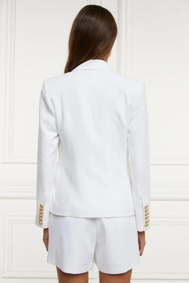 Holland Cooper Tailoring Women Knightsbridge Blazer Oyster Linen