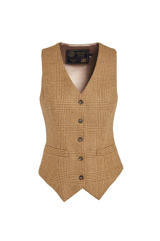 Holland Cooper Waistcoats Women Hampton Waistcoat Tawny Holland Cooper Waistcoats Women Hampton Waistcoat Tawny