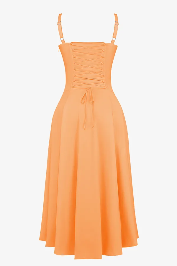 House Of CB CarmenTangerine Bustier Sundress Tangerine Women Corset Dresses