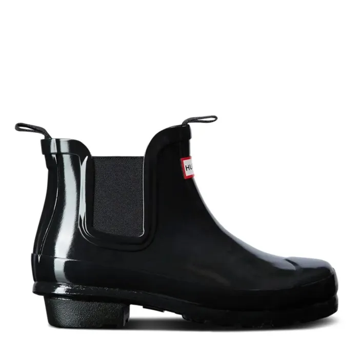 Hunter Boots Big Kids Original Gloss Chelsea Boots 8211 Hunter Boots Black Kids Rain Boots