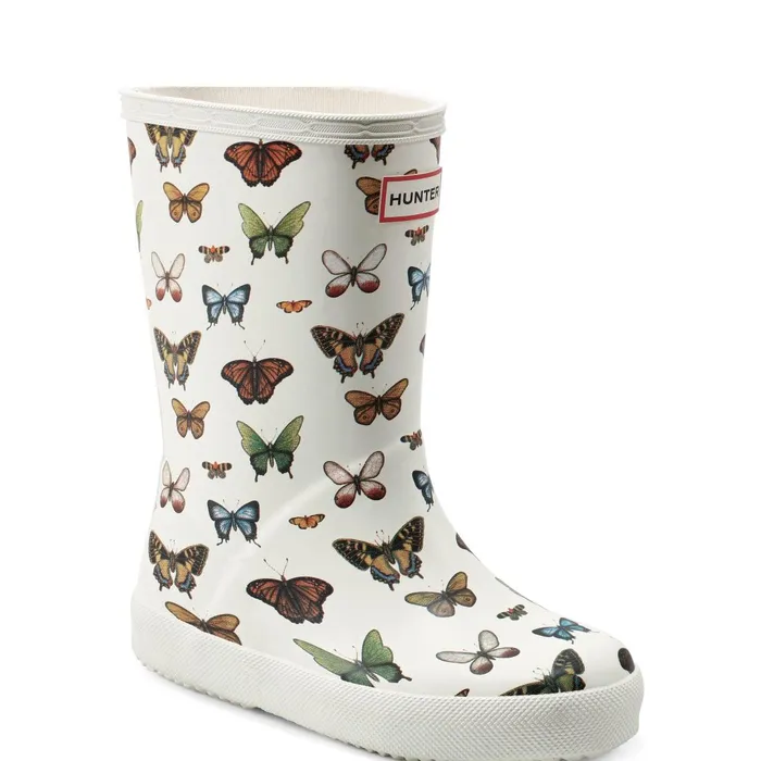 Hunter Boots Kids First Classic Rain Boots Ivory Butterfly Kids Rain Boots Hunter Boots Kids First Classic Rain Boots Ivory Butterfly Kids Rain Boots