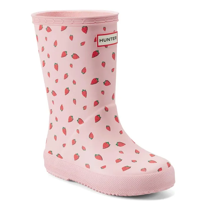 Hunter Boots Kids First Classic Rain Boots Pink Strawberry Print Kids Rain Boots Hunter Boots Kids First Classic Rain Boots Pink Strawberry Print Kids Rain Boots