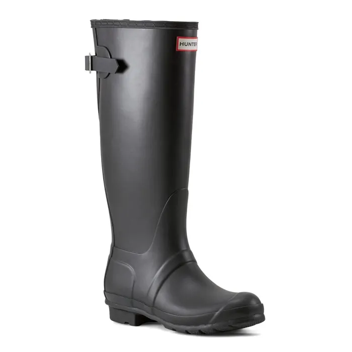 Hunter Boots Original Back Adjustable Tall Rain Boots Black Women Tall Boots Hunter Boots Original Back Adjustable Tall Rain Boots Black Women Tall Boots