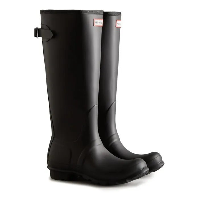 Hunter Boots Original Back Adjustable Tall Rain Boots Black Women Tall Boots Hunter Boots Original Back Adjustable Tall Rain Boots Black Women Tall Boots