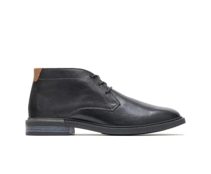 Hush Puppies Boots Men Davis Chukka Boot Black Leather