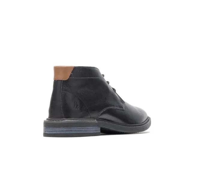 Hush Puppies Boots Men Davis Chukka Boot Black Leather