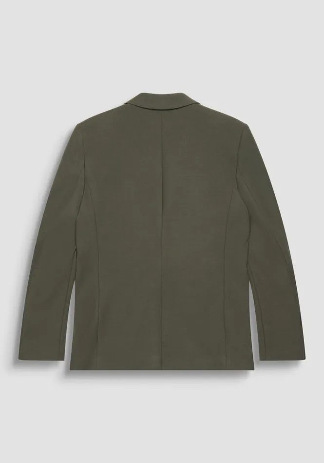 Jackets And Gilet Men Antony Morato Regular Fit 034Cora034 Jacket In Green Viscose And Wool Blend Fabric Army Green