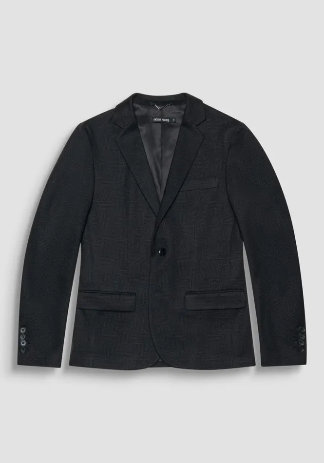 Jackets And Gilet Men Antony Morato Super Slim Fit Black 034Ashe034 Jacket In Soft Elastic Viscose Black