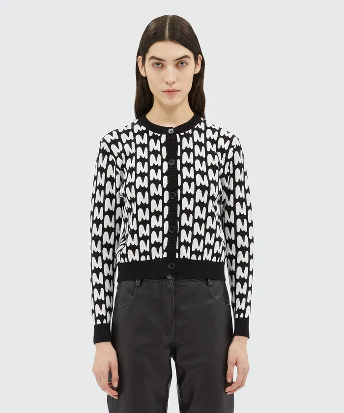 Jacquard 034Themwave034 Cardigan Women MSGM Knitwear