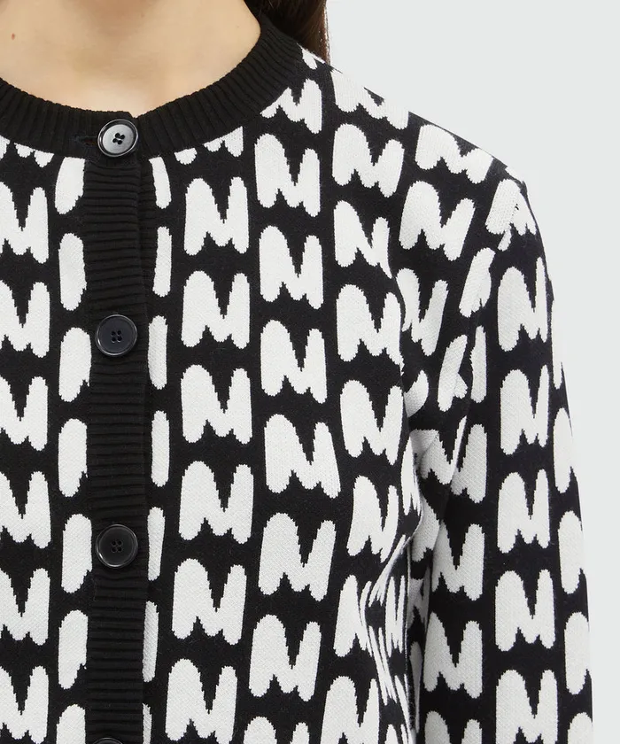 Jacquard 034Themwave034 Cardigan Women MSGM Knitwear