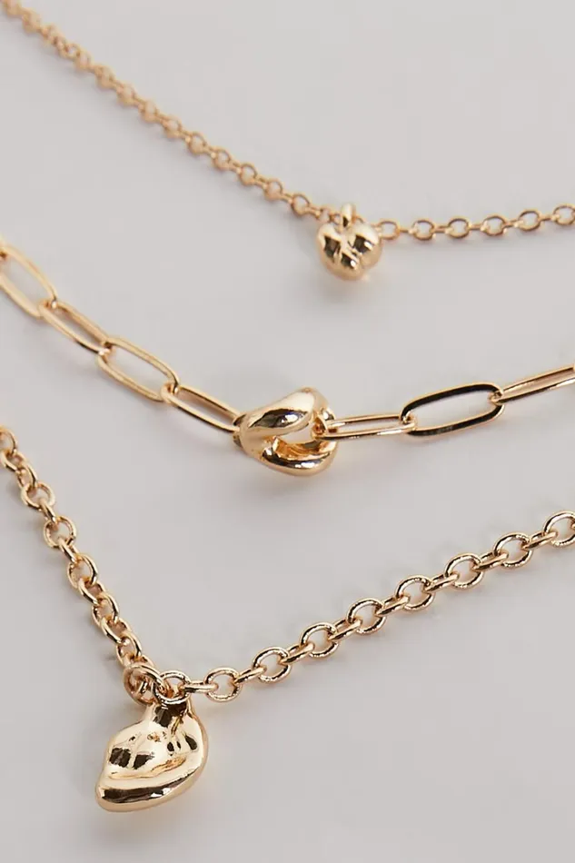 Jagger Necklace Set 8211 Pack Of 3 In Gold Women Showpo Necklaces