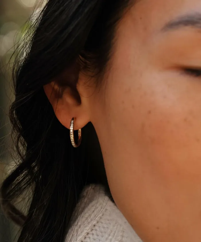 Jewelry Women Jenni Kayne Iris Diamond Hoops Gold