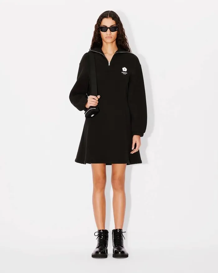 Kenzo Dresses And Skirts Women 039Boke Flower 20039 Embroidered Sweatshirt Dress Black