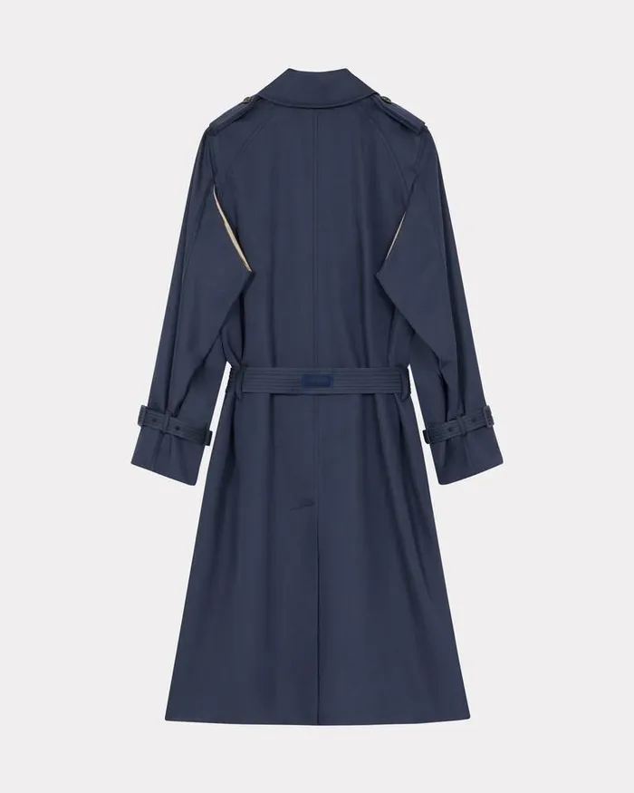 Kenzo Jackets And Coats Women Kimono Trench Coat Midnight Blue