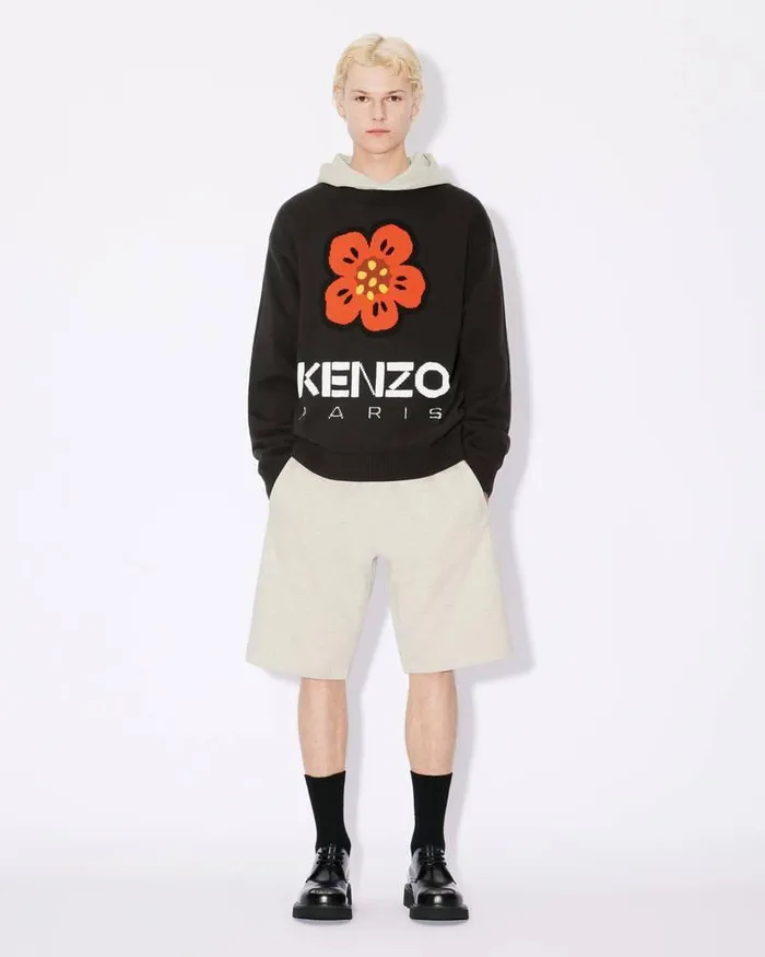 Kenzo Knitwear Men Boke Flower039 Jumper Black