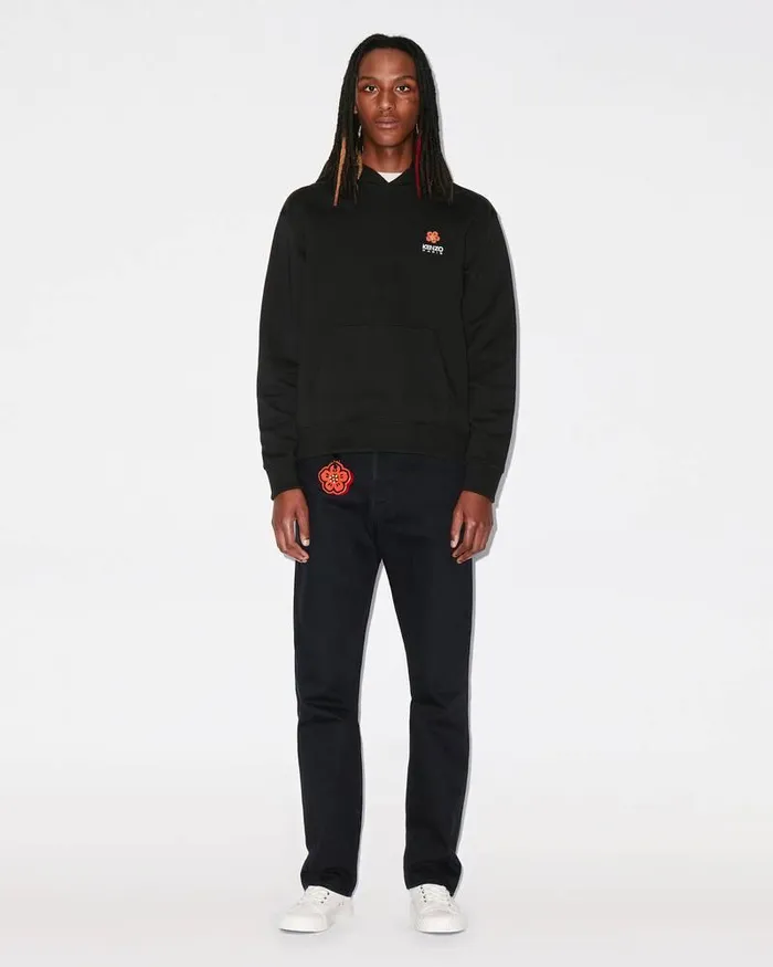 Kenzo Sweatshirts And Hoodies Men 039Boke Flower039 Embroidered Sweatshirt Black