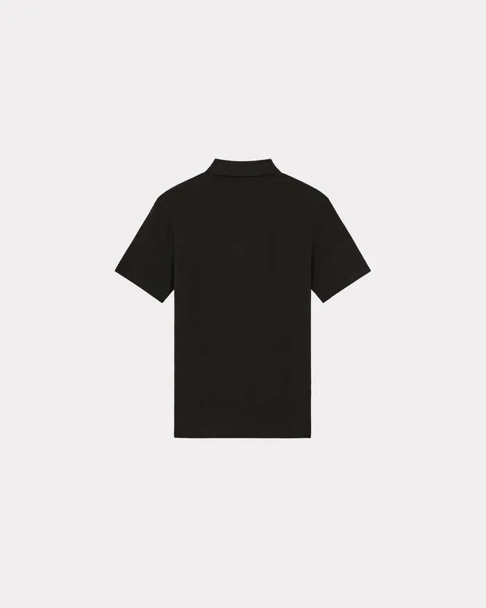 Kenzo TShirts And Polos Men 039Boke Flower039 Embroidered Polo Shirt Black