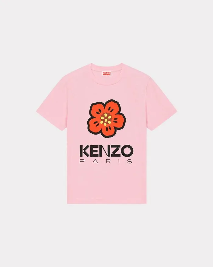 Kenzo TShirts And Polos Women 039Boke Flower039 Loosefit Tshirt Faded Pink