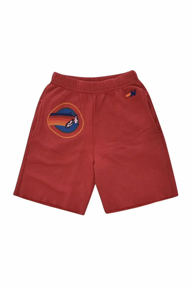 Kids AVIATOR NATION MILL VALLEY KIDS SWEATSHORTS 8211 RED Aviator Nation