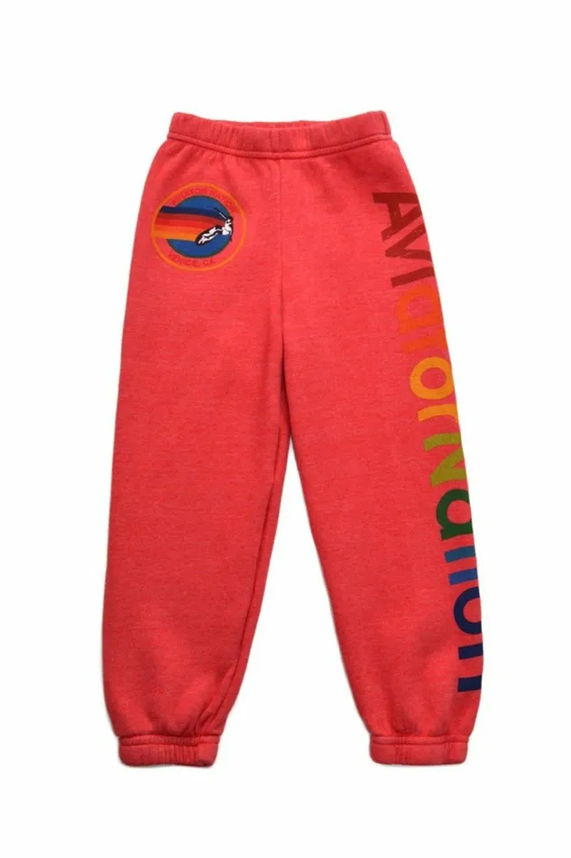 Kids KID039S AVIATOR NATION SWEATPANTS 8211 NEON RED Aviator Nation Kids KID039S AVIATOR NATION SWEATPANTS 8211 NEON RED Aviator Nation