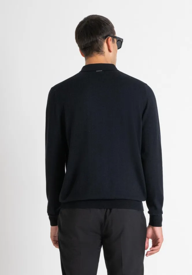 Knitwear Men Antony Morato Regular Fit Cashmere Blend Jumper Black